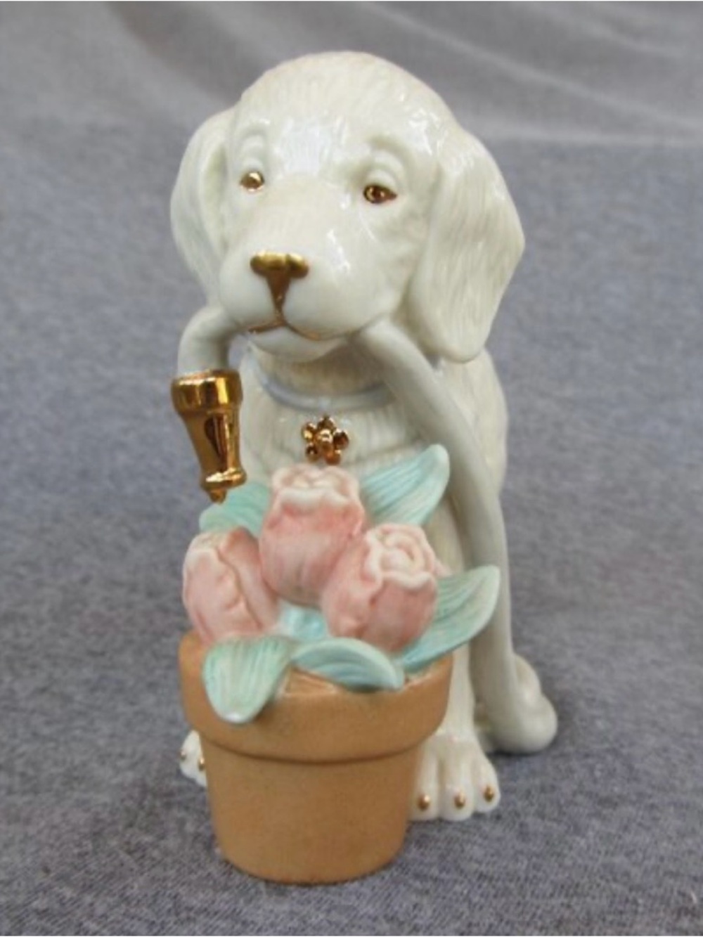 Lenox “Spring Flowers” Puppy Figurine - May